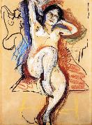 Henri Matisse sitting in the Nude oil painting